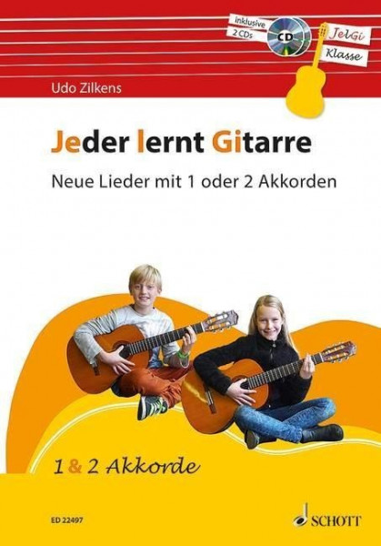 Jeder lernt Gitarre - Neue Lieder mit 1 oder 2 Akkorden