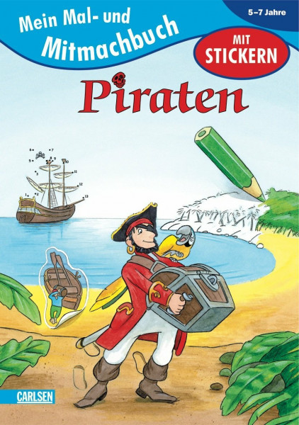 Mal- und Mitmachbuch: Piraten: Mit Stickern