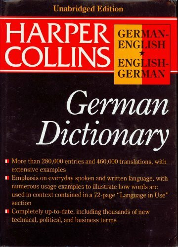 Harpercollins German English English German Dictionary