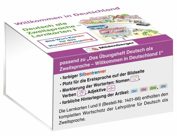 Willkommen in Deutschland – Deutsch als Zweitsprache - Lernkarten I: Bild-Wort-Karten für das Wortschatztraining