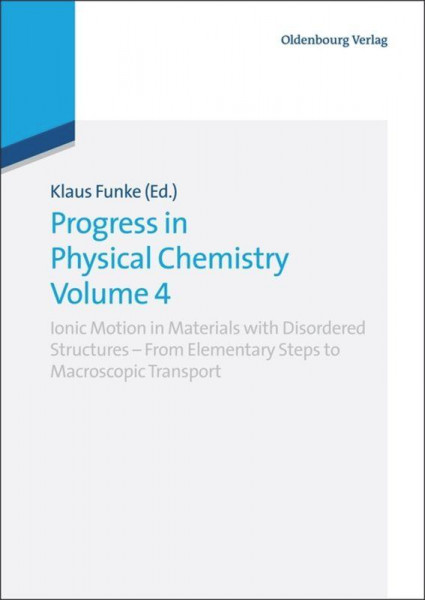 Progress in Physical Chemistry Volume 4