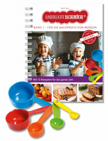 Kinderleichte Becherküche - für die Backprofis von morgen: Backset inkl. 5-teiliges Messbecher-Set (Kinderleichte Becherküche / Bekannt aus "Die Höhle der Löwen")