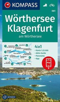 KOMPASS Wanderkarte 061 Wörthersee, Klagenfurt am Wörthersee 1:25.000