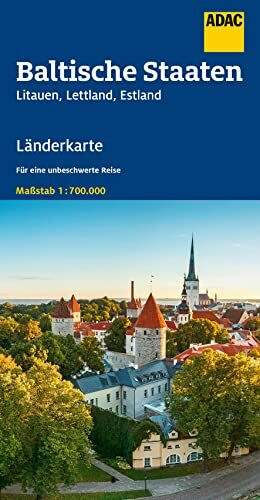 ADAC Länderkarte Baltische Staaten 1:700.000: Estland, Lettland, Litauen