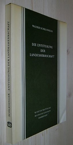 Die Entstehung der Landesherrschaft. Untersuchungen vorwiegend nach mitteldeutschen Quellen.