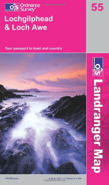 Lochgilphead and Loch Awe (OS Landranger Map)