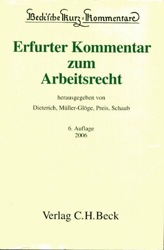 Erfurter Kommentar zum Arbeitsrecht