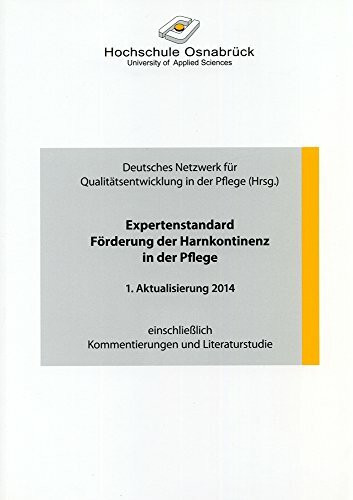 Expertenstandard Förderung der Harnkontinenz in der Pflege