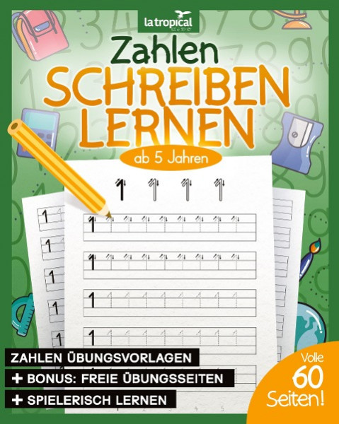 Zahlen schreiben lernen ab 5 Jahren