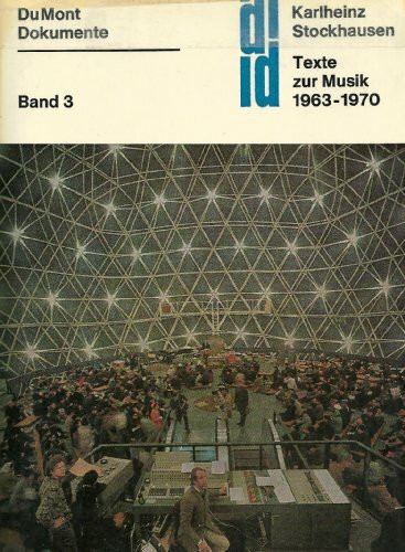 Texte zur Musik 1963 - 1970