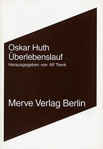Überlebenslauf: Hrsg. v. Alf Trenk (Internationaler Merve Diskurs: Perspektiven der Technokultur)