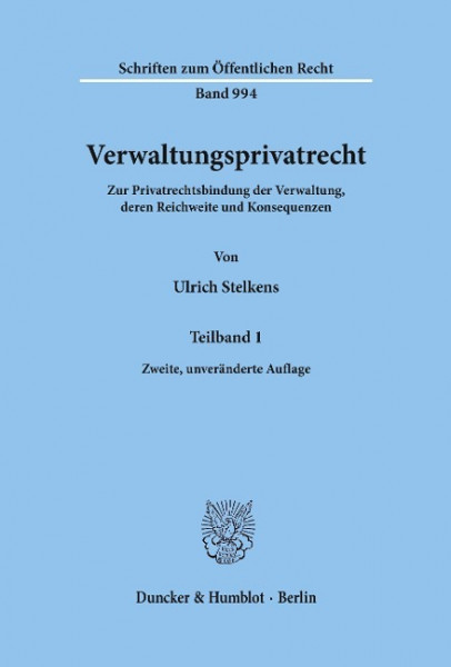 Verwaltungsprivatrecht.