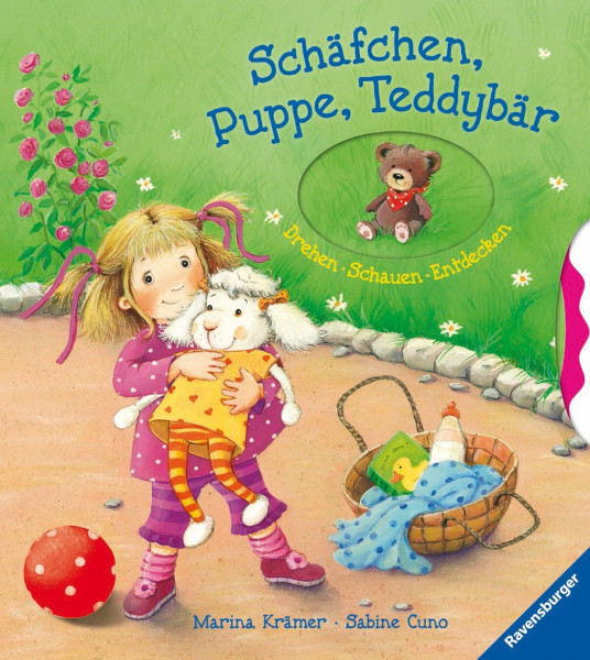 Schäfchen, Puppe, Teddybär: Drehen, Schauen, Entdecken