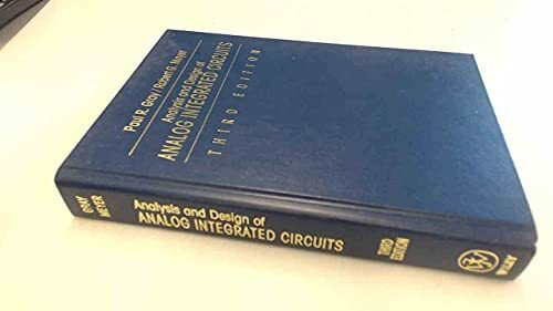 Analysis and Design of Analog Integrated Circuits