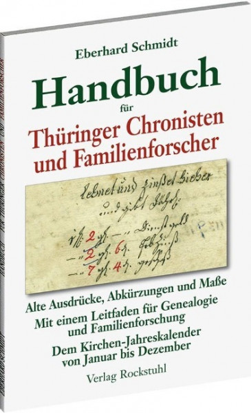 Handbuch für Thüringer Chronisten und Familienforscher