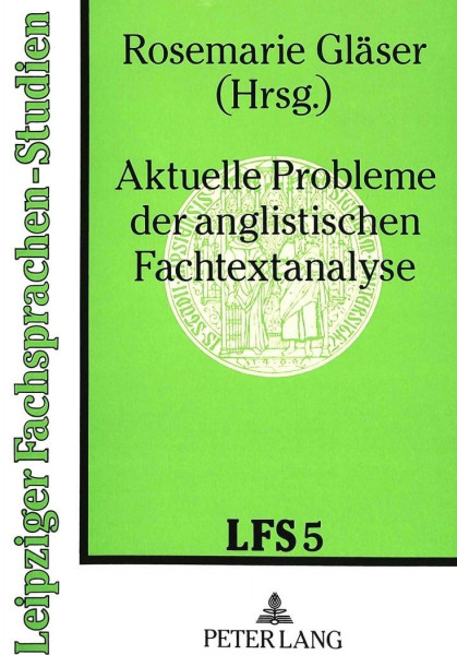 Aktuelle Probleme der anglistischen Fachtextanalyse