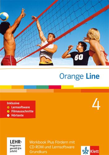 Orange Line. Teil 4: (4. Lernjahr) Grundkurs. Workbook Fördern mit Lösungen, Audio-CD und CD-ROM