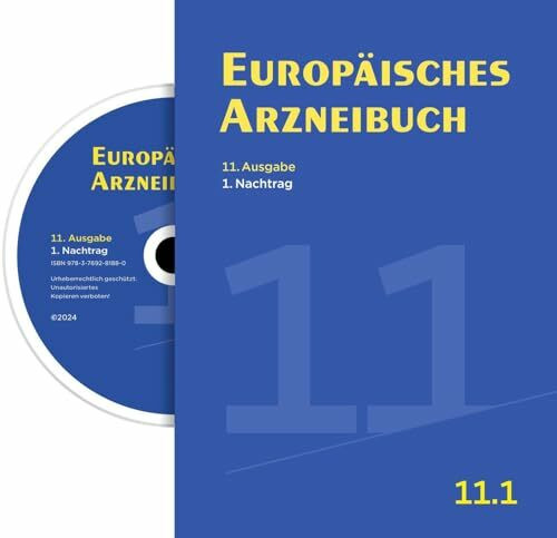 Europäisches Arzneibuch Digital, 11. Ausgabe, 1. Nachtrag: Amtliche deutsche Ausgabe (Ph. Eur. 11.1)