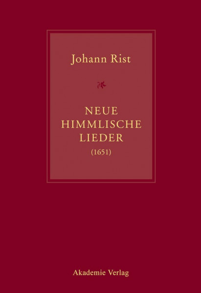 Johann Rist, Neue Himmlische Lieder (1651): Musik von Andreas Hammerschmidt, Michael Jacobi, Jacob Kortkamp, Petrus Meier, Hinrich Pape, Jacob Praetorius, Heinrich Scheidemann, Sigmund Theophil Staden