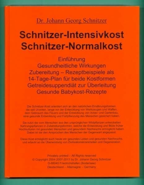 Schnitzer-Intensivkost, Schnitzer-Normalkost: Rezeptbeispiele als 14-Tage-Plan für beide Kostformen