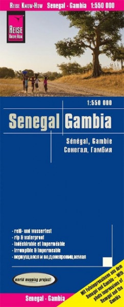 Reise Know-How Landkarte Senegal, Gambia 1 : 550 000