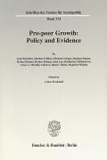 Pro-Poor Growth: Policy and Evidence