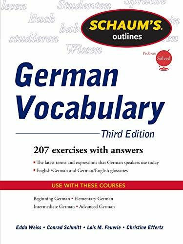 Schaum's Outline of German Vocabulary, 3ed (Schaum's Outlines)