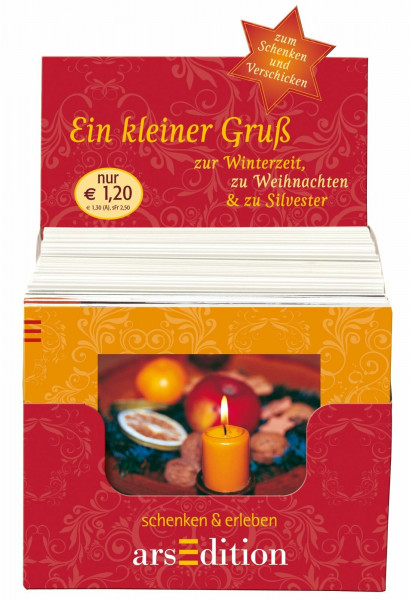 Display: »Ein kleiner Gruß zur Winterzeit/zu Weihnachten/zu Silvester«