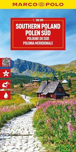 MARCO POLO Reisekarte Polen Süd 1:300.000: Straßenkarte und Autokarte mit sehenswerten Strecken, Highlights und digitaler Erweiterung (Marco Polo Wegenkaart)