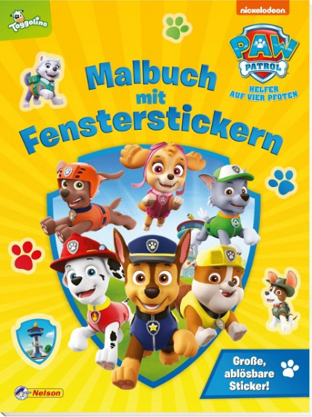 PAW Patrol: PAW Patrol: Malbuch mit Fensterstickern
