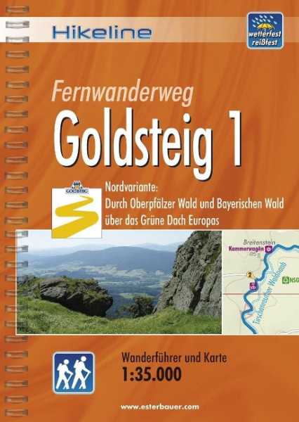 Hikeline Wanderführer Fernwanderweg Goldsteig 1
