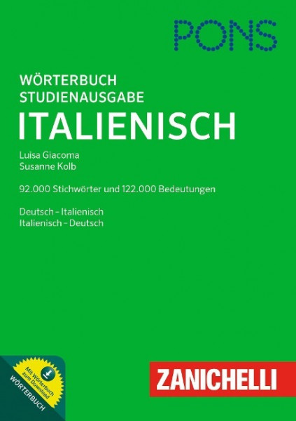 PONS Wörterbuch Studienausgabe Italienisch