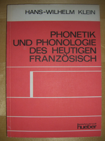Phonetik und Phonologie des heutigen Französisch
