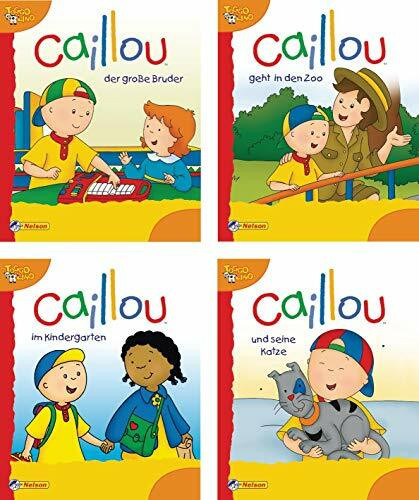 Nelson Mini-Bücher: Caillou 9-12: Caillou geht in den Zoo; Caillou, Der große Bruder; Caillou und seine Katze; Caillou im Kindergarten