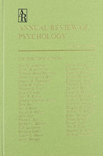 Annual Review of Psychology 2006