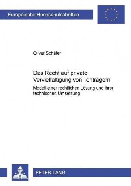 Das Recht auf private Vervielfältigung von Tonträgern