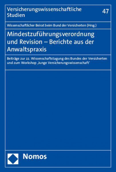 Mindestzuführungsverordnung und Revision - Berichte aus der Anwaltspraxis