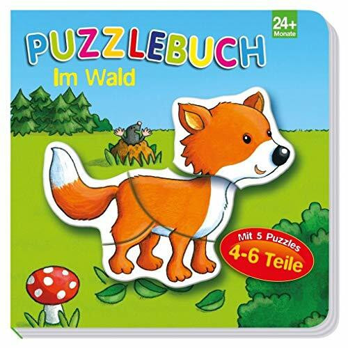 Puzzlebuch Im Wald: 5 Puzzles mit je 4-6 Teilen