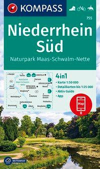KOMPASS Wanderkarte 755 Niederrhein Süd, Naturpark Maas-Schwalm-Nette 1:50.000