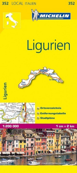 Michelin Localkarte Ligurien 1 : 200 000