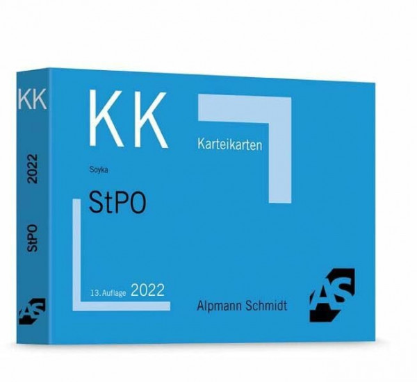 Karteikarten StPO (Karteikarten Besondere Rechtsgebiete)