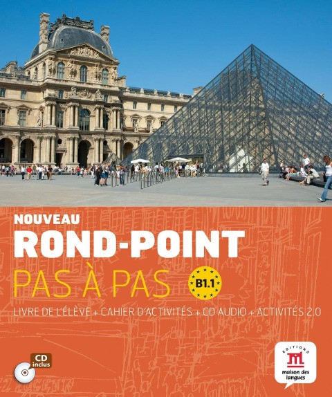 Nouveau Rond-Point pas à pas 3 (B1.1).Livre de l'élève + cahier d'activités + CD audio