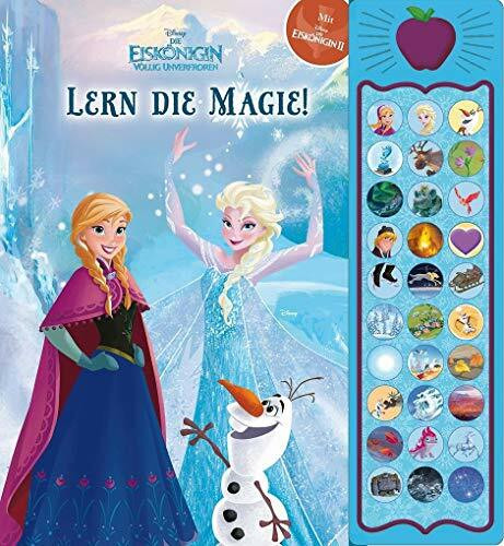 30-Button-Soundbuch - Disney - Die Eiskönigin, Lern die Magie! - interaktives Bilderbuch mit 30 zauberhaften Geräuschen: Interaktives Bilderbuch mit ... Geräuschen. Mit Disney Die Eiskönigin II