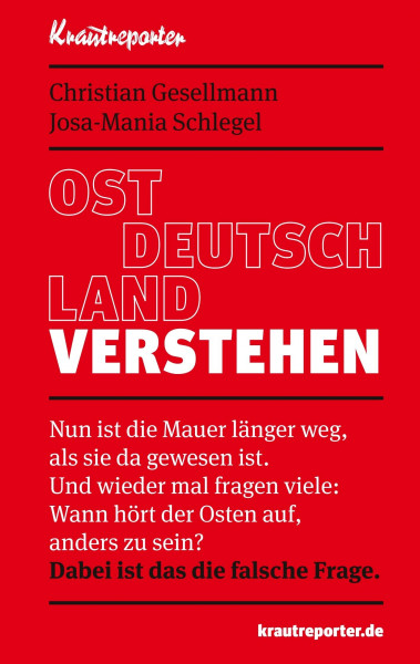 Ostdeutschland verstehen: Nun ist die Mauer länger weg, als sie da gewesen ist. Und wieder mal fragen viele: Wann hört der Osten auf, anders zu sein? Dabei ist das die falsche Frage.