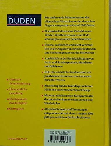 Duden - Deutsches Universalwörterbuch: Das umfassende Bedeutungswörterbuch der deutschen Gegenwartssprache