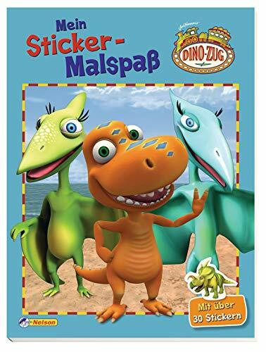 Dino-Zug: Mein Sticker-Malspaß: Mit über 30 Stickern