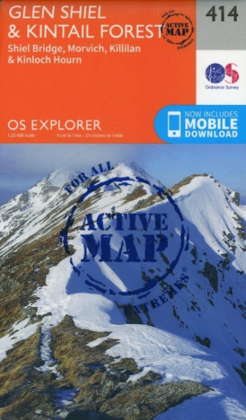 Glen Shiel and Kintail Forest 1 : 25 000