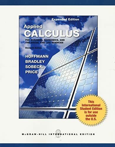 Applied Calculus for Business, Economics, and the Social and Life Sciences (Scienze)