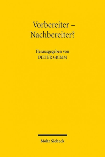 Vorbereiter - Nachbereiter?