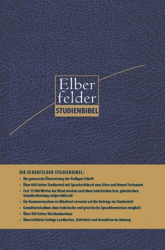 Elberfelder Studienbibel: Revision 2006 - mit Sprachschlüssel und Handkonkordanz: Mit Schreibrand